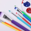 Set of Colorful Synthetic Paint brush