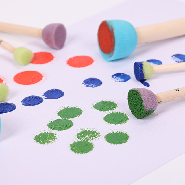 Professional Assorted Sponge Paint Brush for Kids