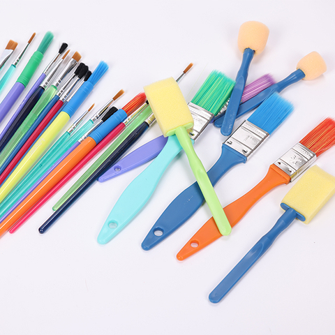 25-pack children's universal paint brush set