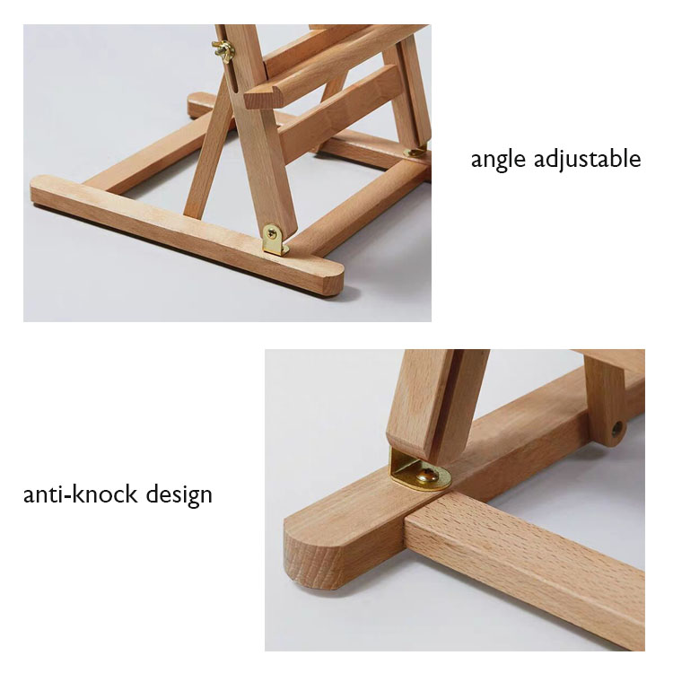 Tabletop Wooden H-Frame Studio Easel 
