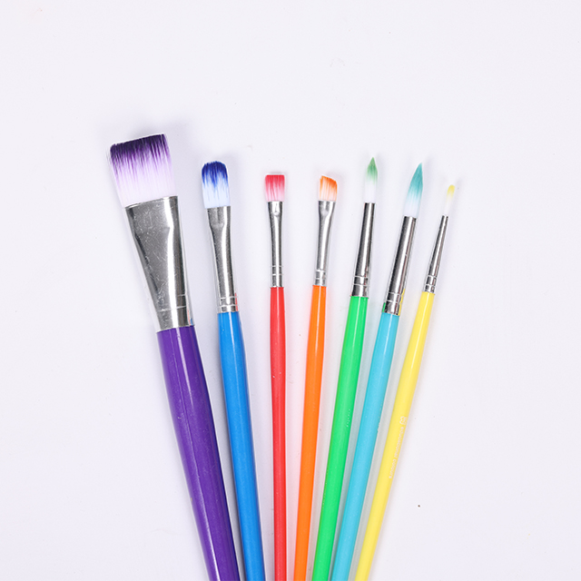 Set of Colorful Synthetic Paint brush