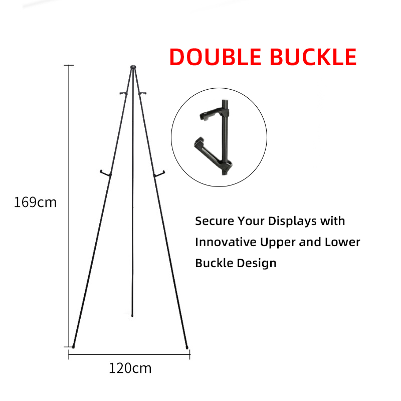 Portable Steel Easel with Double Buckles