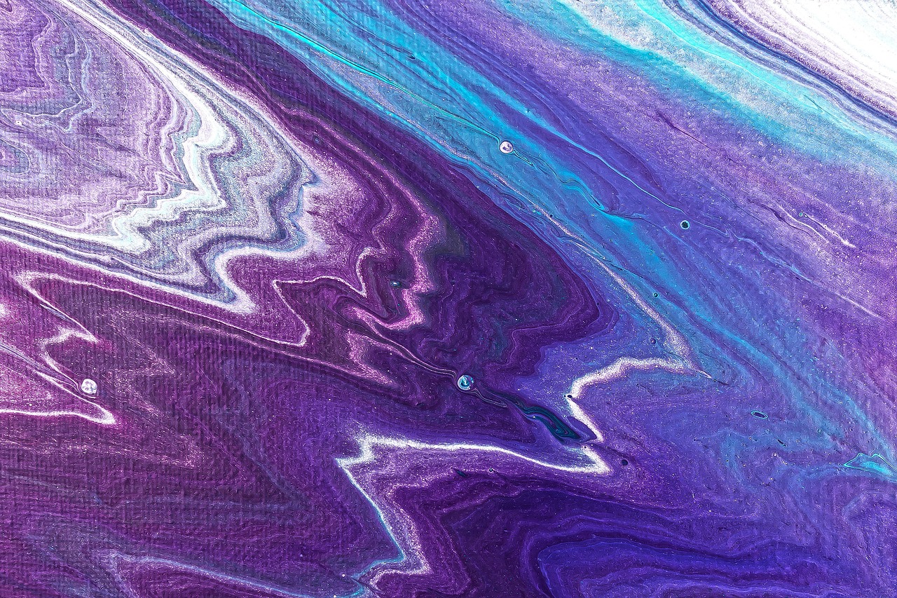 Abstract purple - blue color swirls