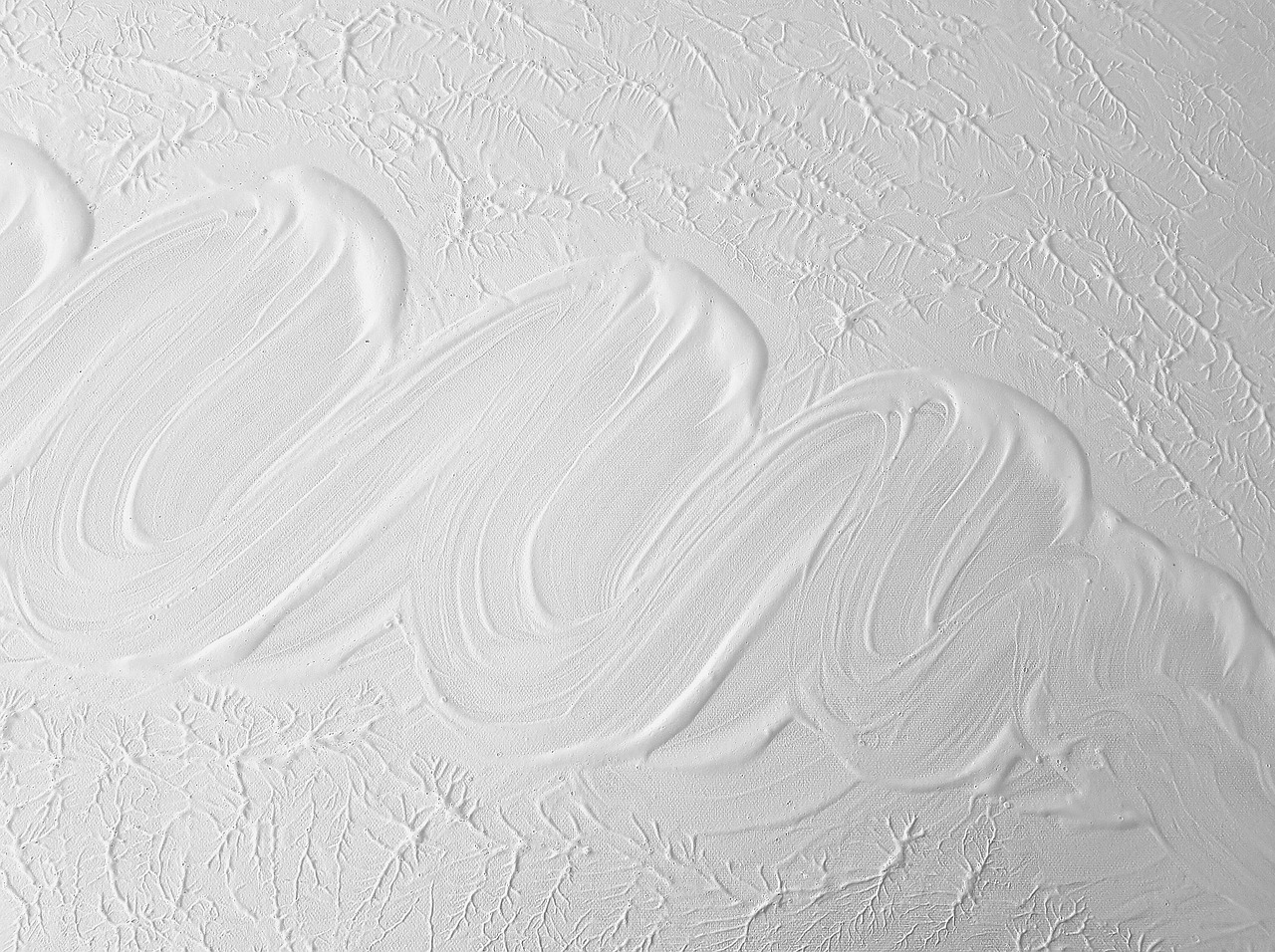 White textured paint strokes